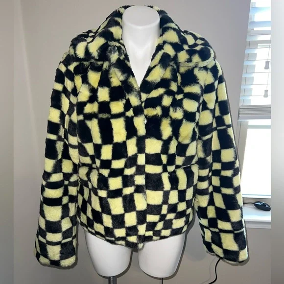 Dolls Kill x Girlfriend Material Fur Jacket - Picture 1 of 5